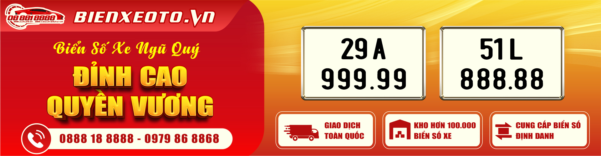 BIỂN SỐ XE NGŨ QUÝ