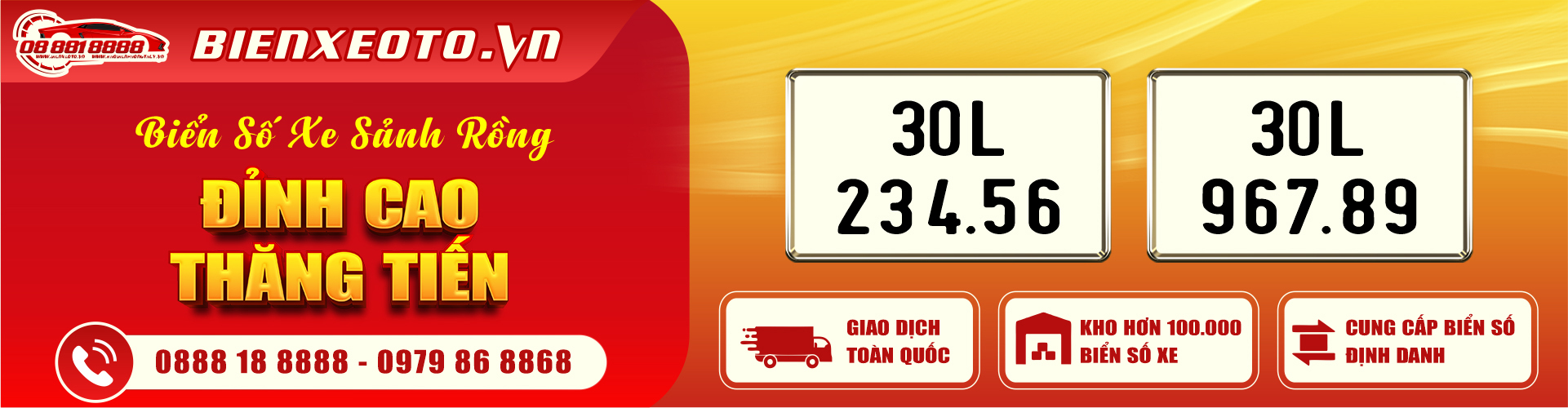 BIỂN SỐ XE TIẾN SẢNH